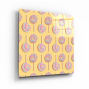 ."Retro Lollipops". Contemporary Collection Glass Wall Art - ArtDesigna Glass Printing Wall Art