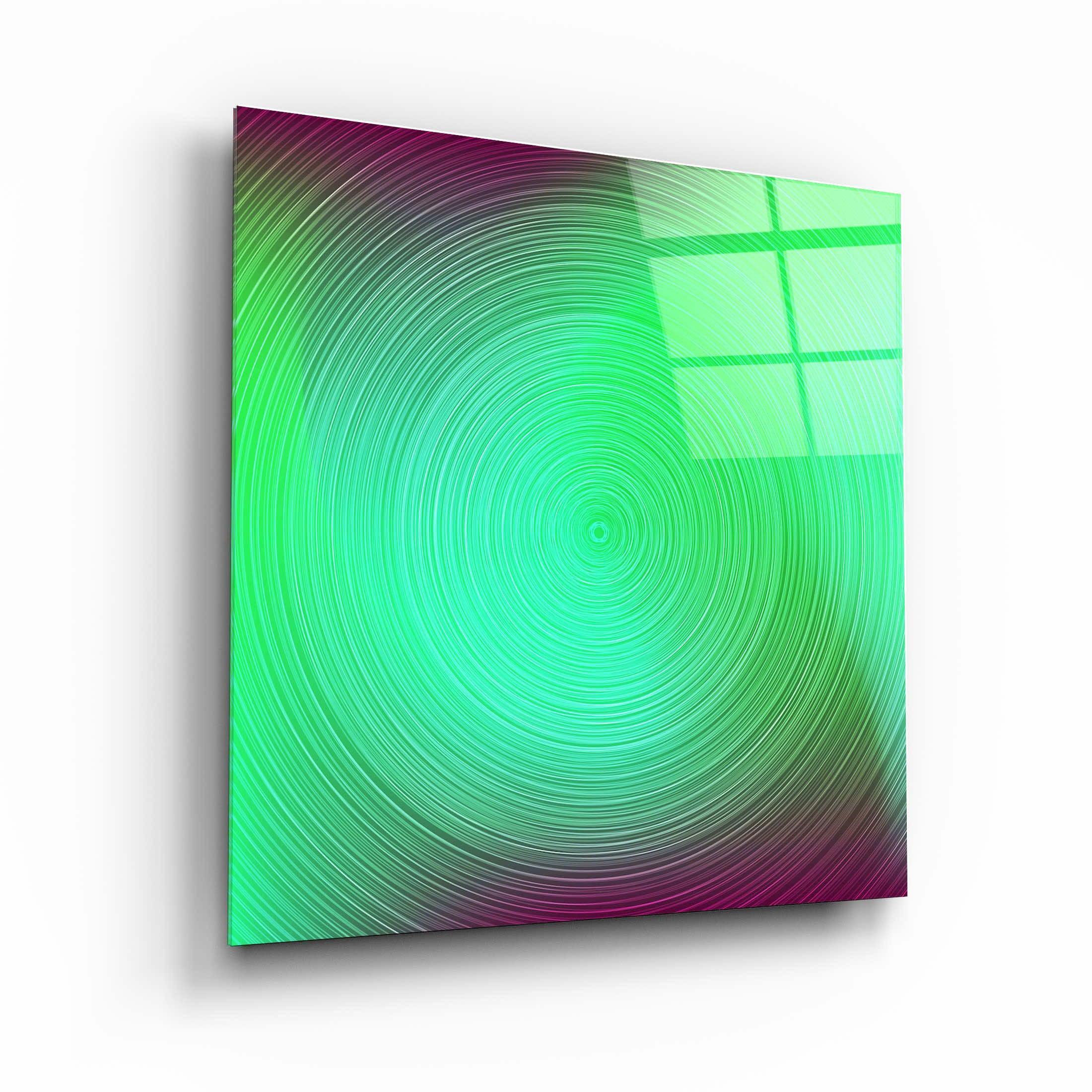 ."Green Hypnosis". Designer's Collection Glass Wall Art - ArtDesigna Glass Printing Wall Art