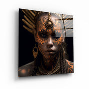 ."Woman Warriors 2". Secret World Collection Glass Wall Art - ArtDesigna Glass Printing Wall Art