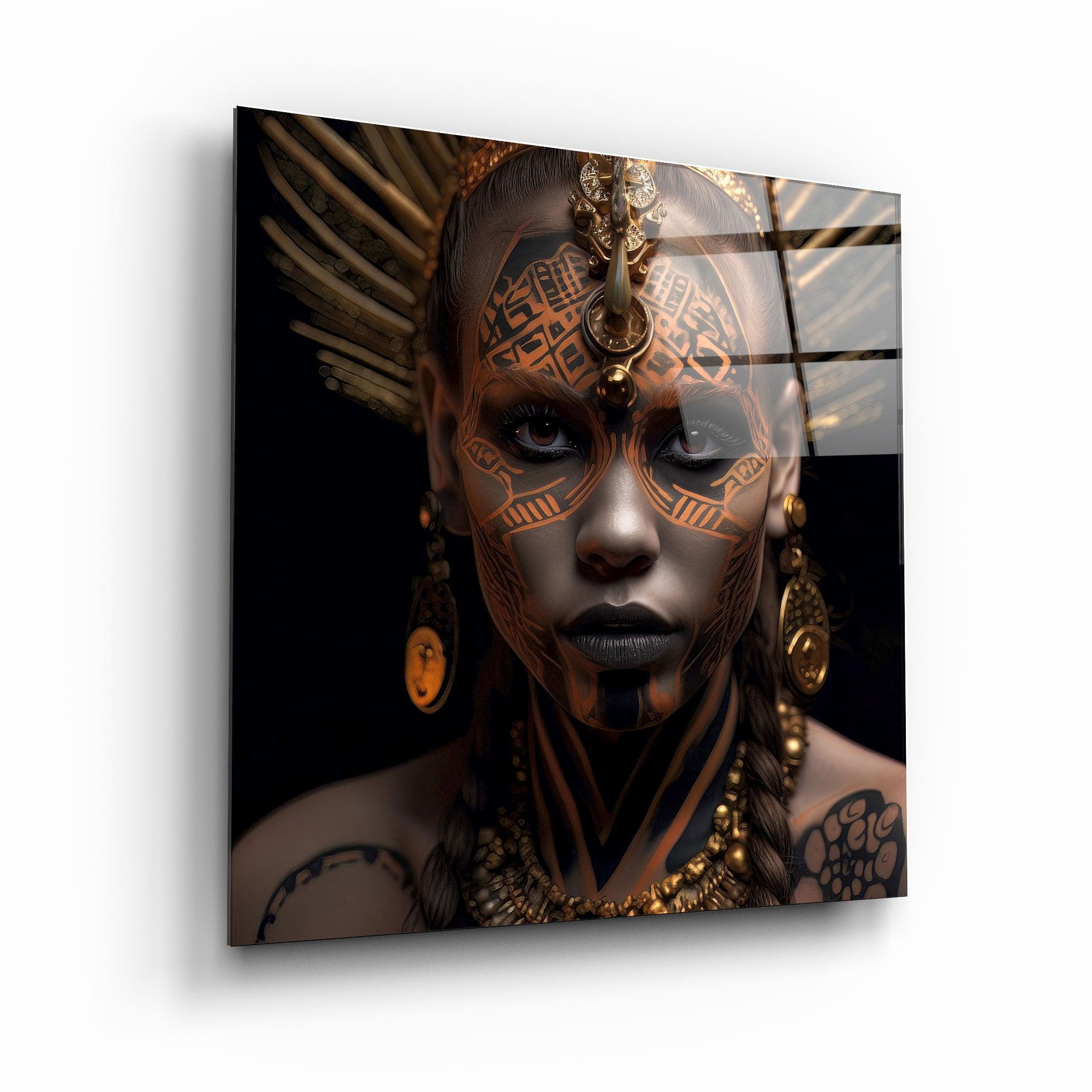 ."Woman Warriors 1". Secret World Collection Glass Wall Art - ArtDesigna Glass Printing Wall Art