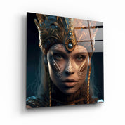 ."Woman Warrior 3". Secret World Collection Glass Wall Art - ArtDesigna Glass Printing Wall Art