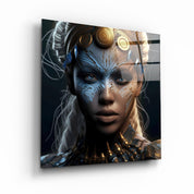 ."Woman Warrior 4". Secret World Collection Glass Wall Art - ArtDesigna Glass Printing Wall Art