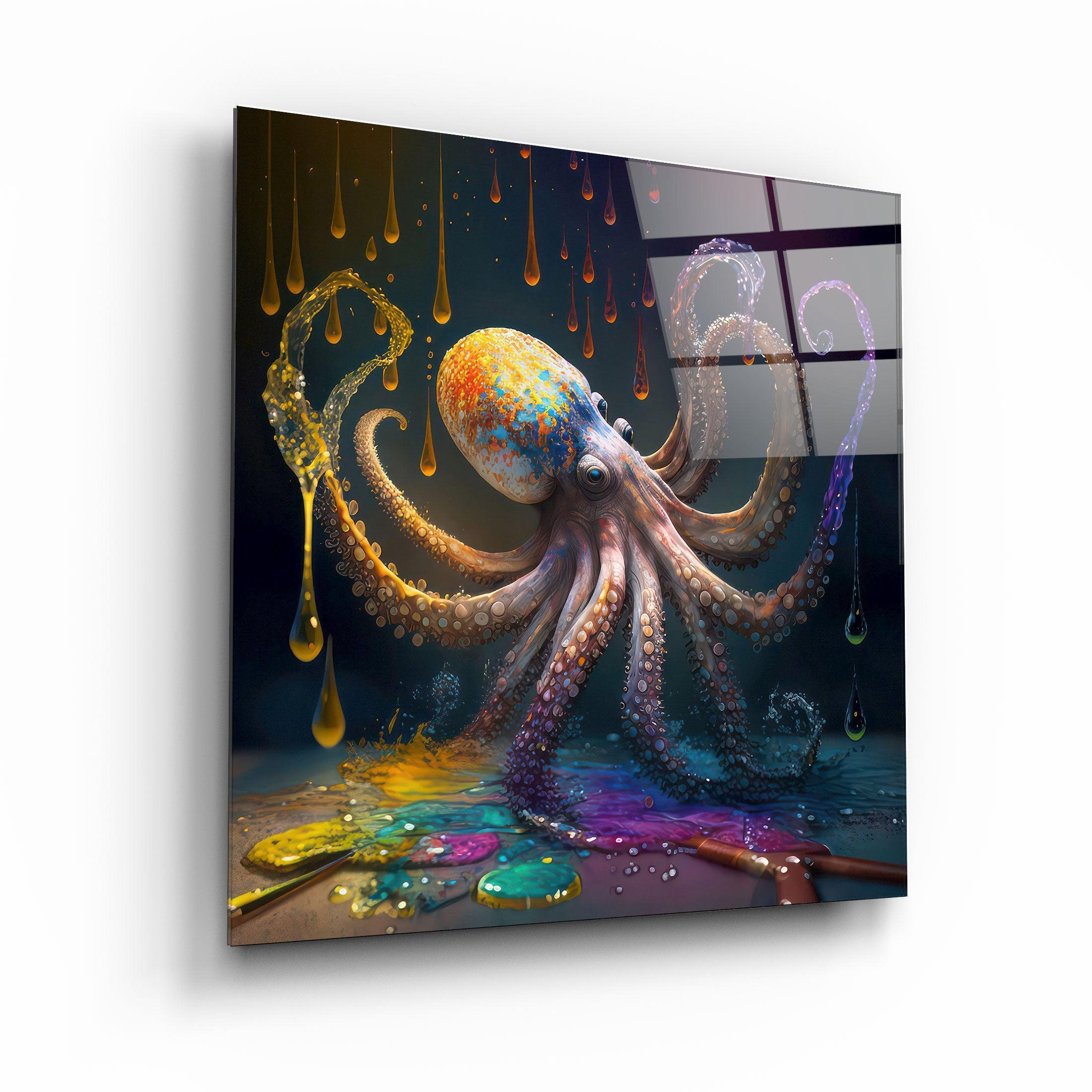 ."Painter Octo". Designers Collection Glass Wall Art - ArtDesigna Glass Printing Wall Art