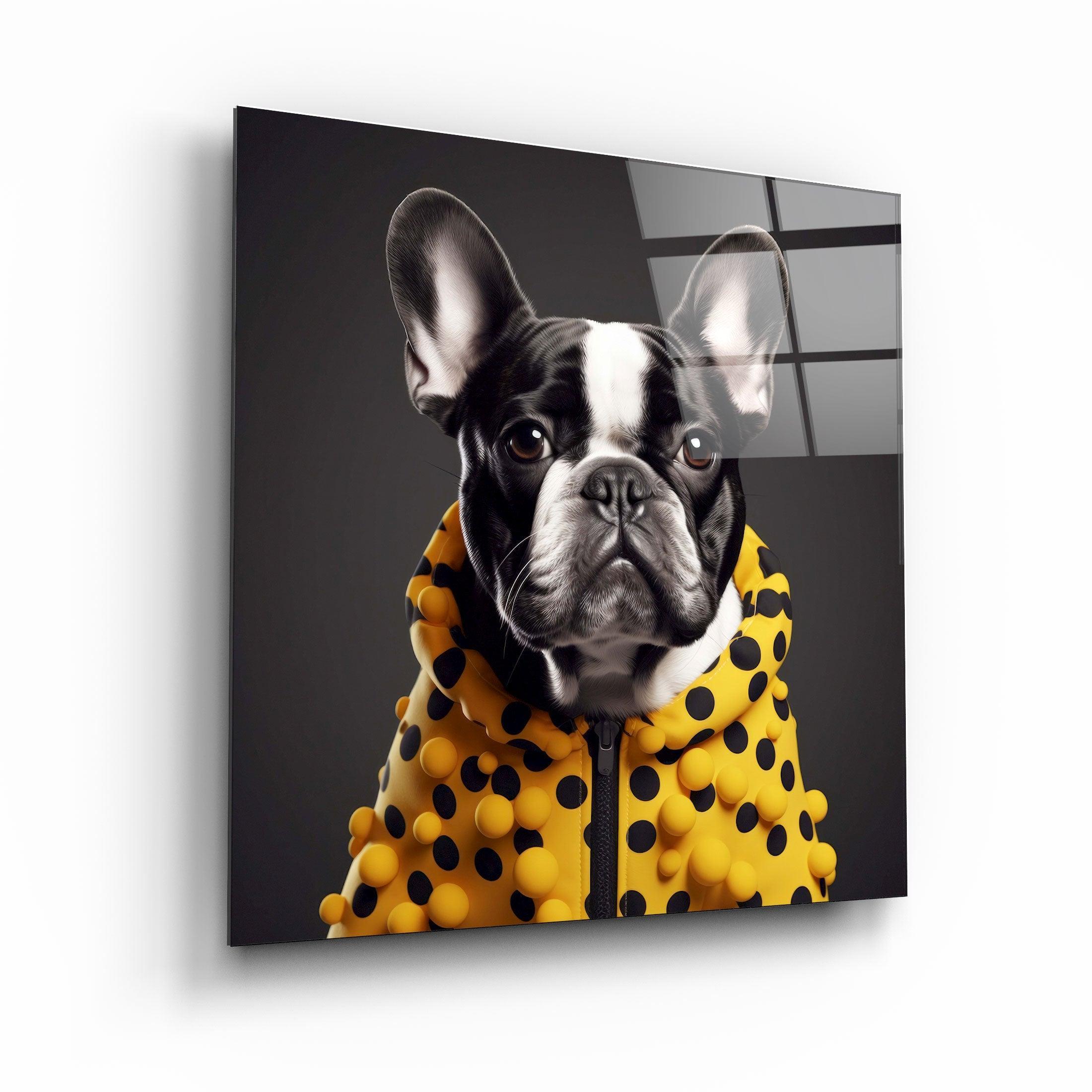 ."Stylish Dogs - V3". Designer's Collection Glass Wall Art - ArtDesigna Glass Printing Wall Art