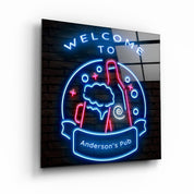 ."Custom Printing". Your Bar-Pub-Club Glass Wall Art - ArtDesigna Glass Printing Wall Art