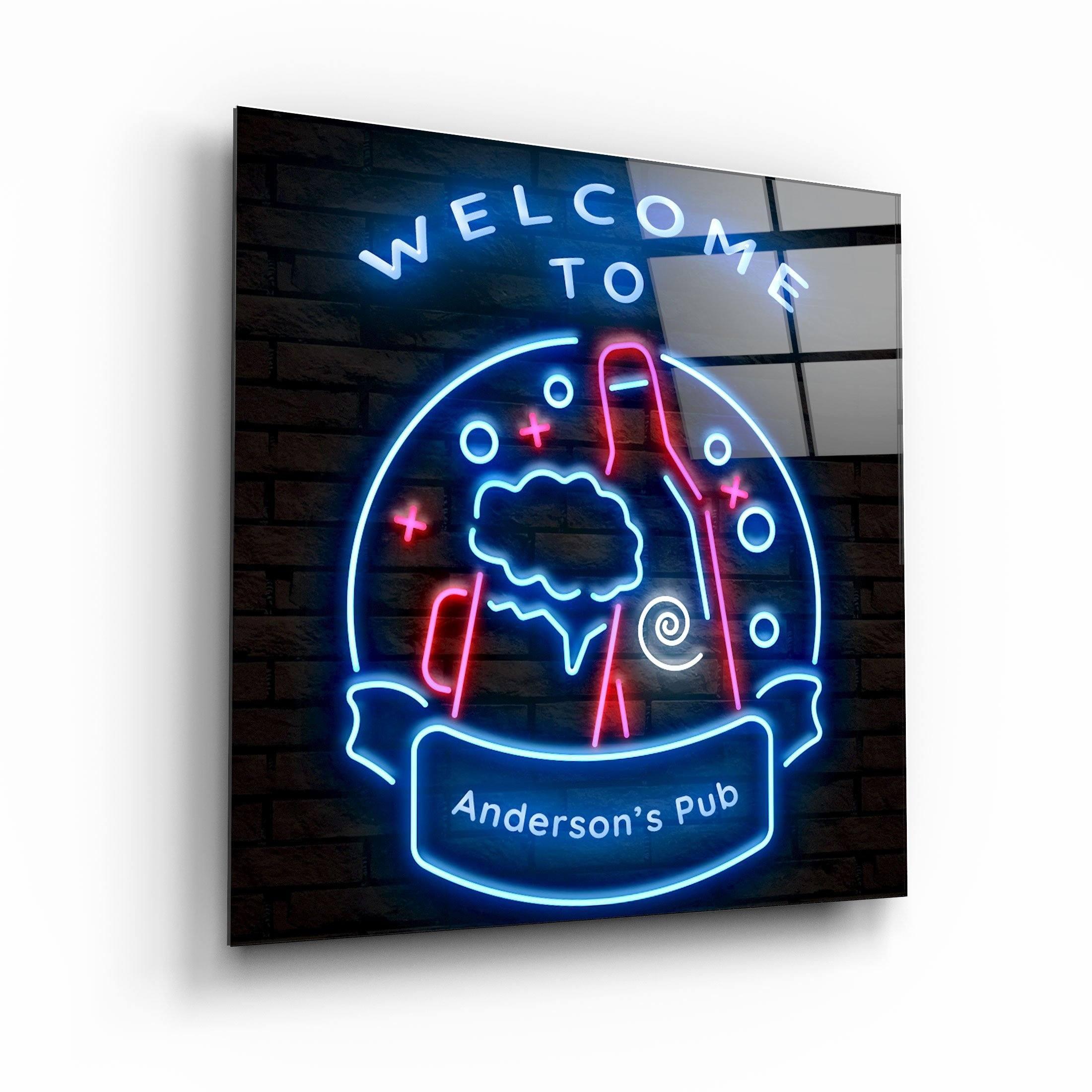 ."Custom Printing". Your Bar-Pub-Club Glass Wall Art - ArtDesigna Glass Printing Wall Art