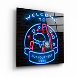 ."Custom Printing". Your Bar-Pub-Club Glass Wall Art
