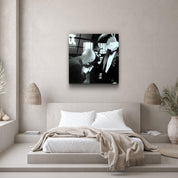 ・"Don Bunny - GodFather"・Designers Collection Glass Wall Art - ArtDesigna Glass Printing Wall Art