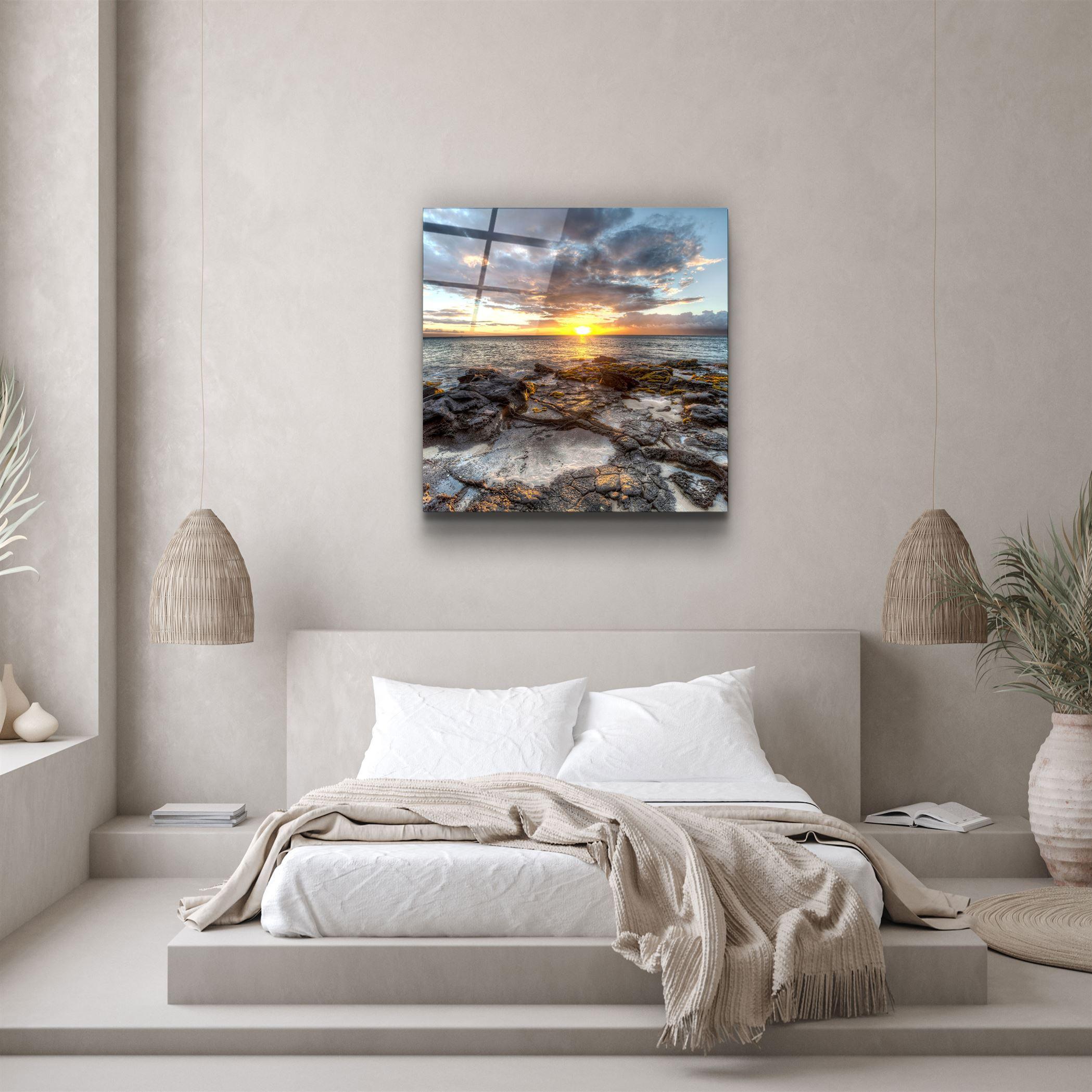 ・"Sunset Sea"・Glass Wall Art - ArtDesigna Glass Printing Wall Art