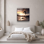 ・"Dolphin"・Glass Wall Art - ArtDesigna Glass Printing Wall Art