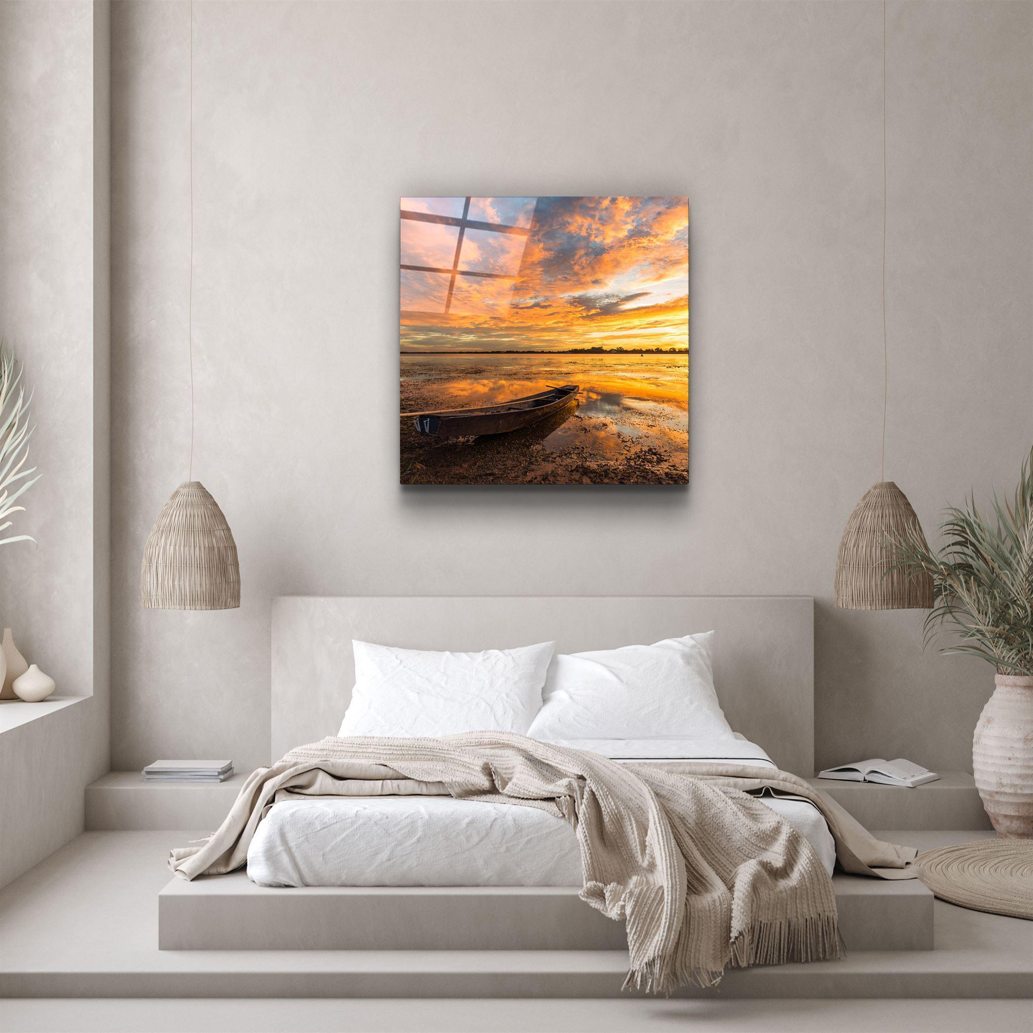 ・"Lake"・Glass Wall Art - ArtDesigna Glass Printing Wall Art