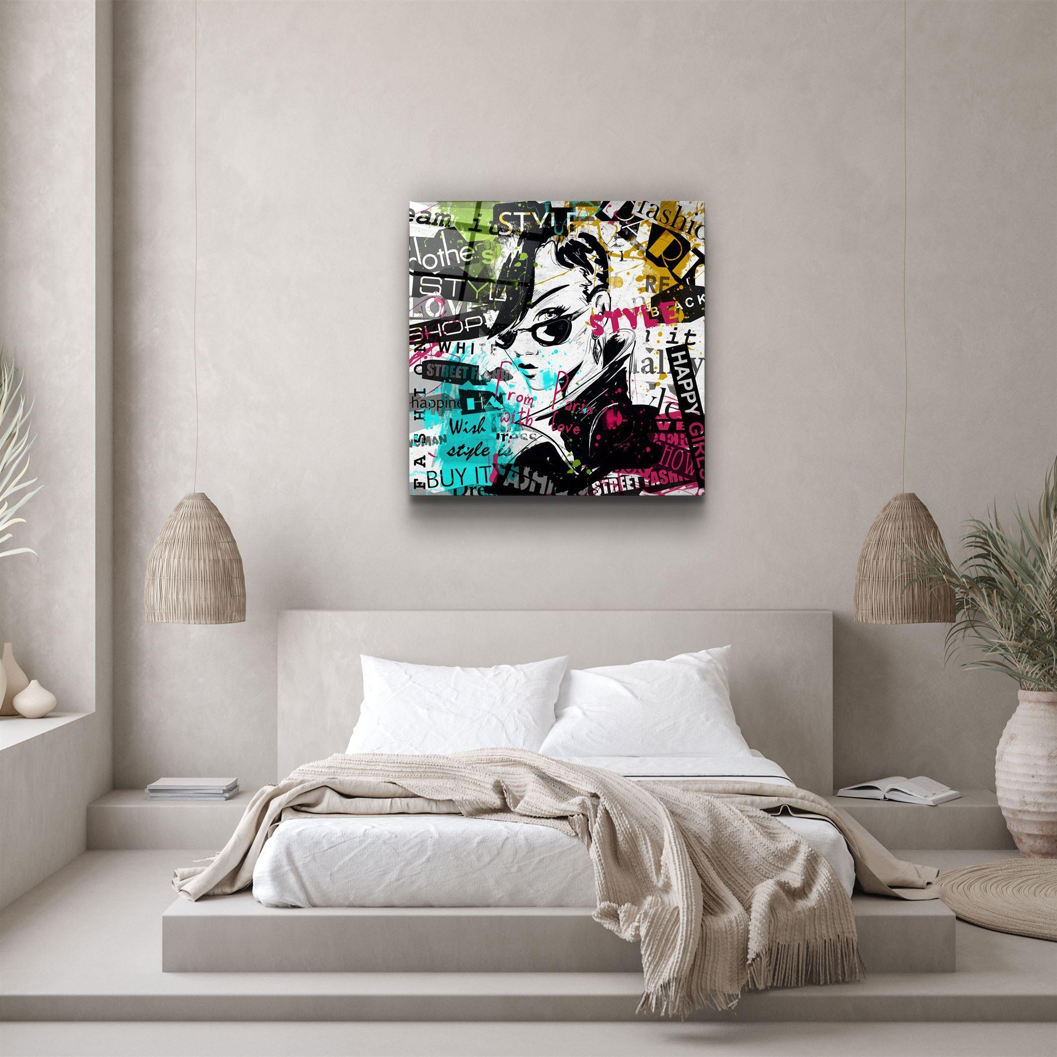 ・"Fashion"・Glass Wall Art - ArtDesigna Glass Printing Wall Art