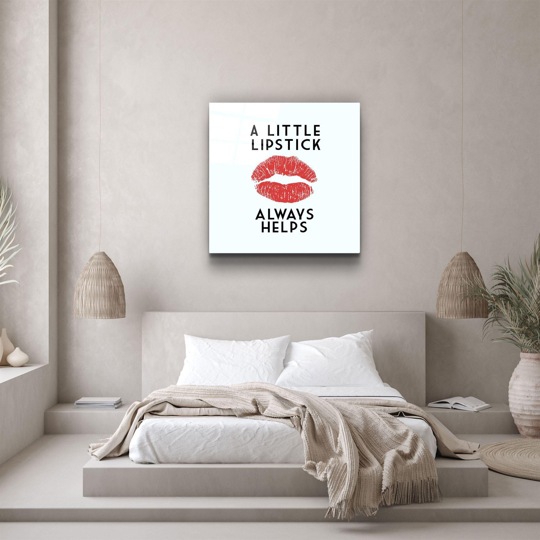 ・"Lipstick"・Glass Wall Art - ArtDesigna Glass Printing Wall Art