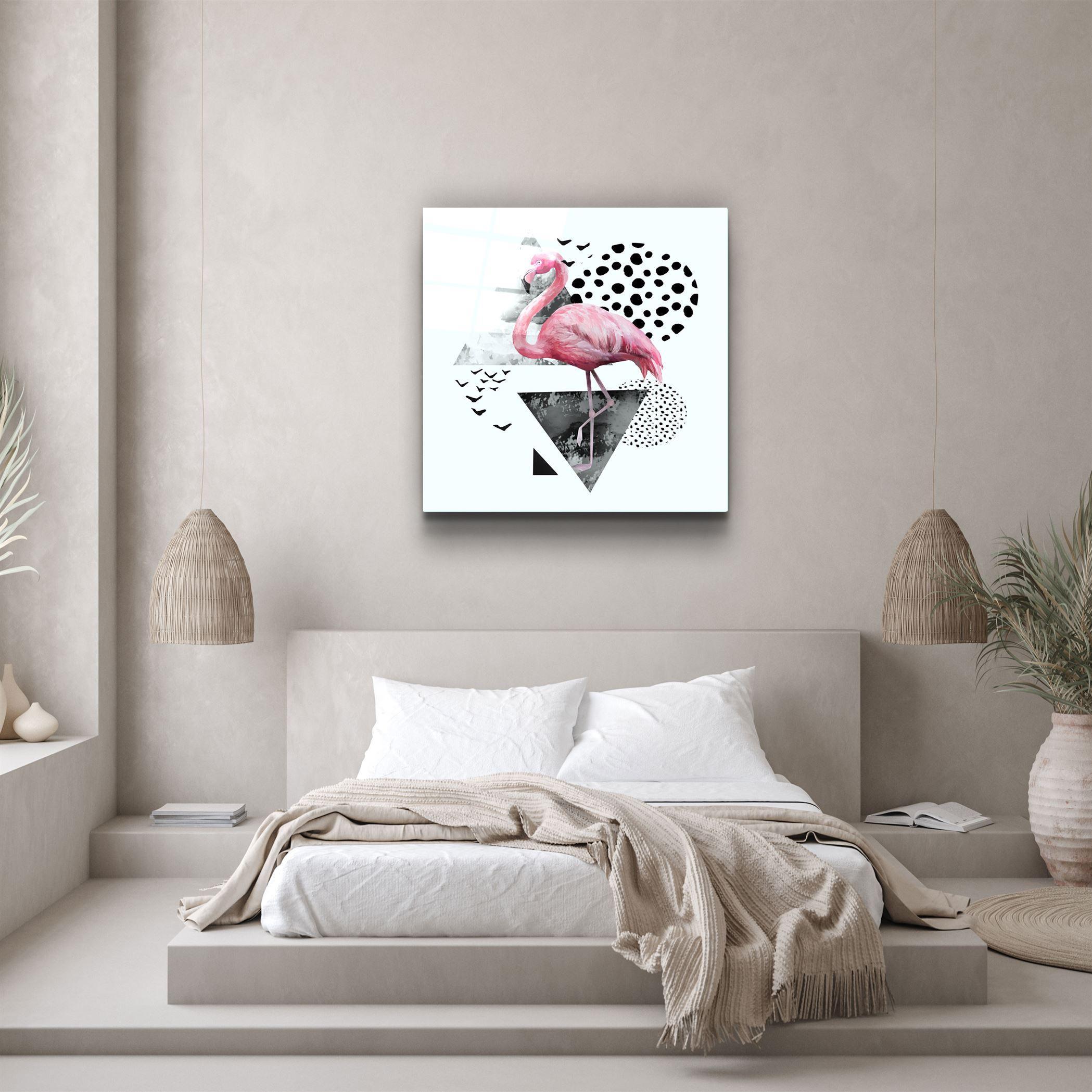 ・"Flamingo"・Glass Wall Art - ArtDesigna Glass Printing Wall Art