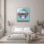 ・"Monkey"・Glass Wall Art - ArtDesigna Glass Printing Wall Art