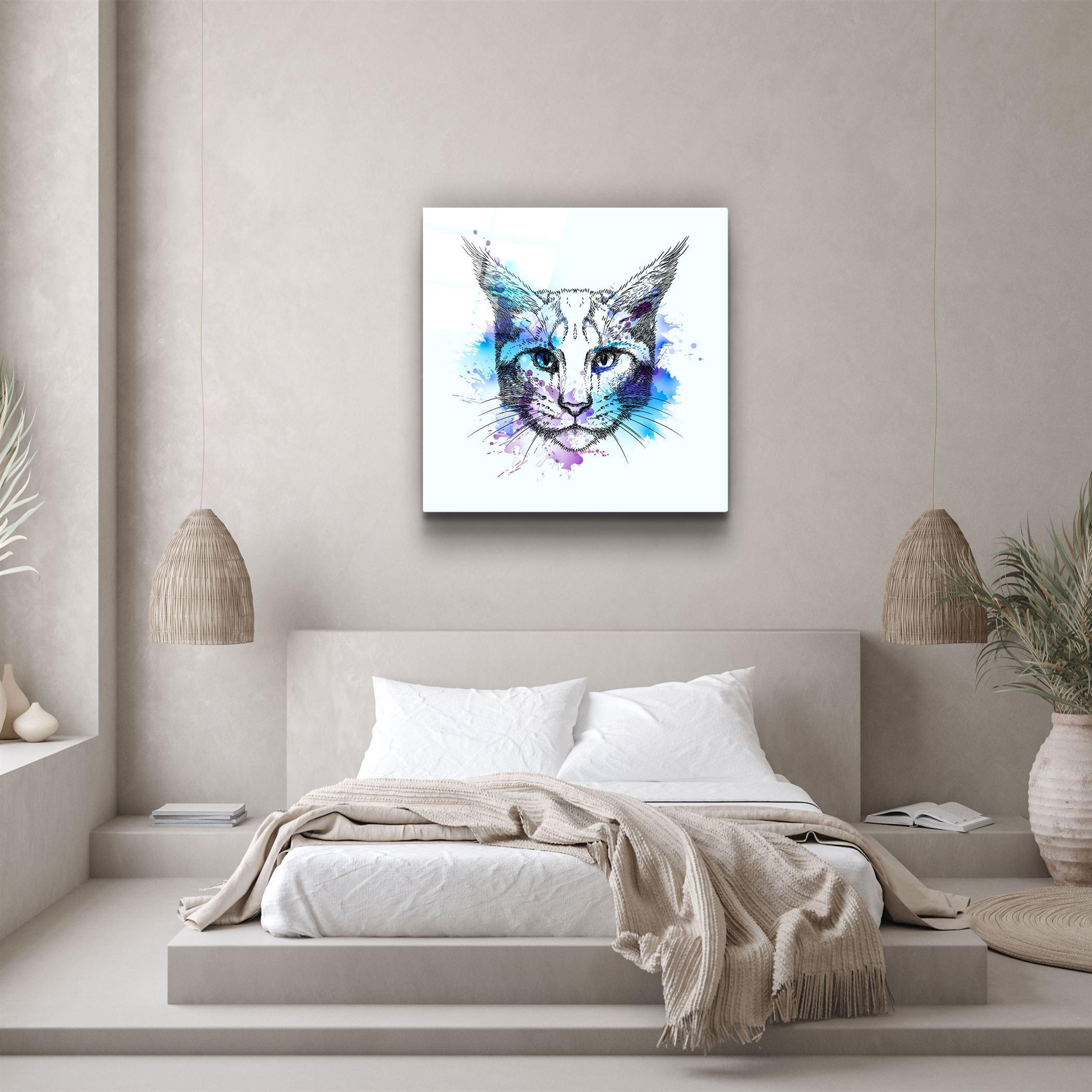 ・"Cat"・Glass Wall Art - ArtDesigna Glass Printing Wall Art