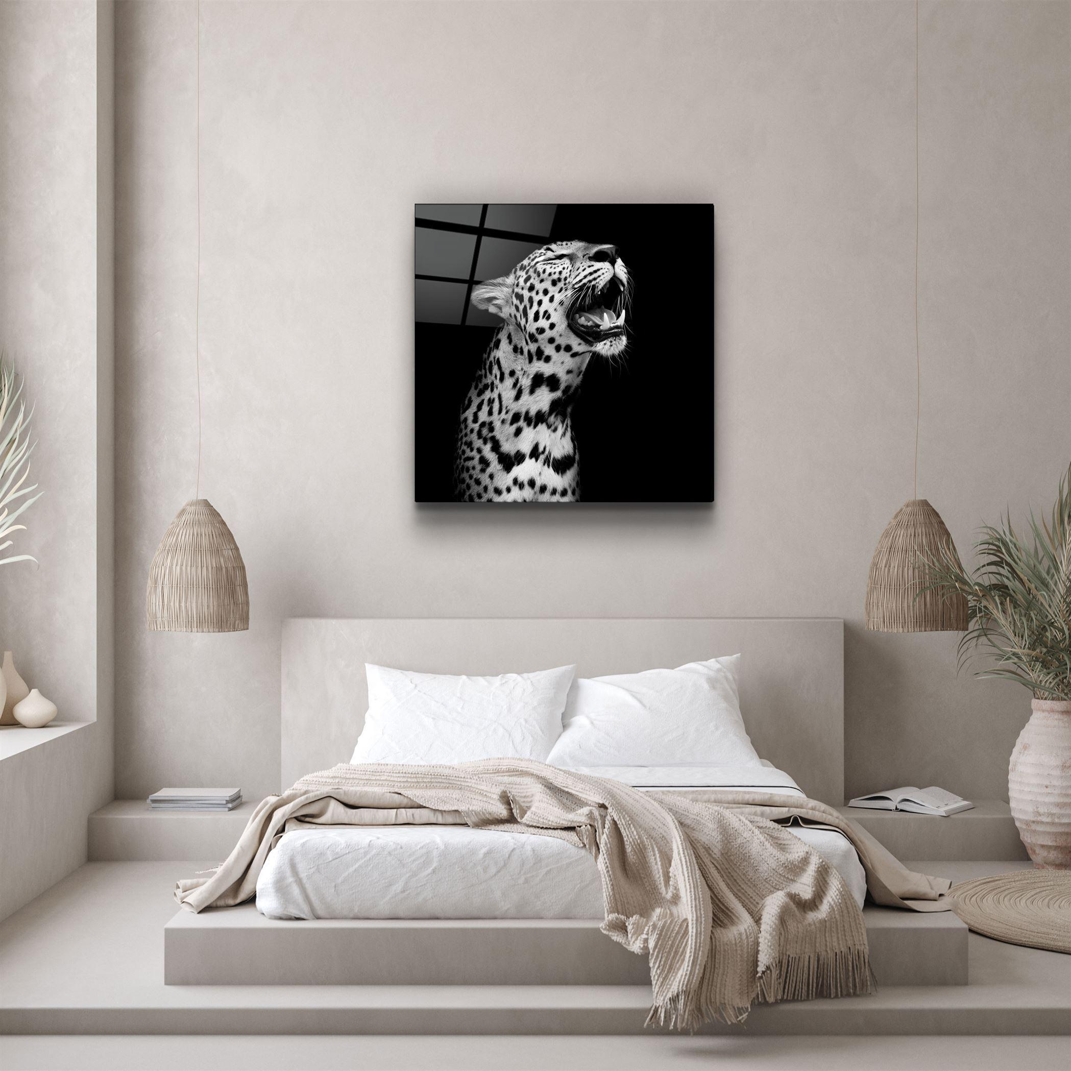 ・"Leopard"・Glass Wall Art - ArtDesigna Glass Printing Wall Art