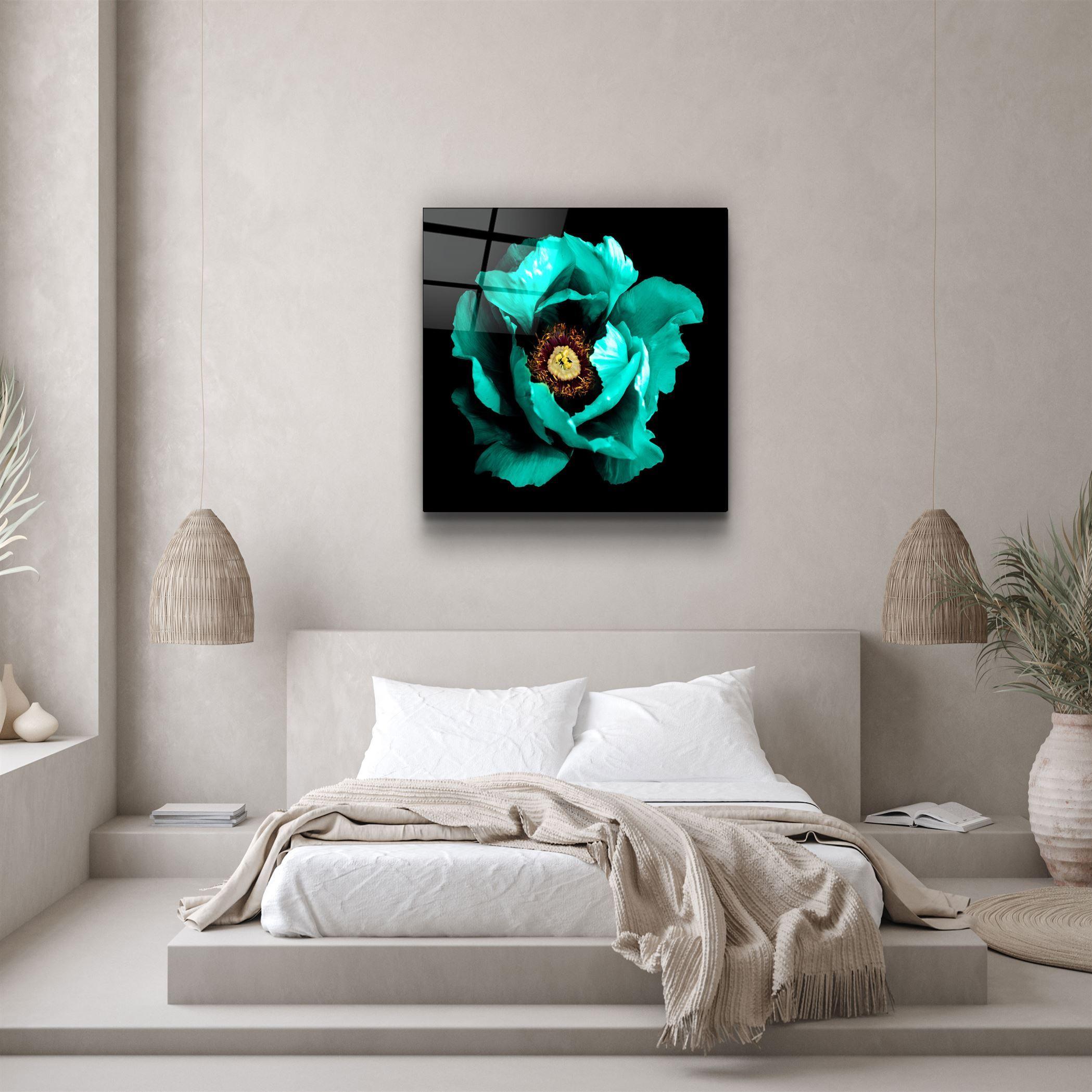 ・"Floral Green"・Glass Wall Art - ArtDesigna Glass Printing Wall Art