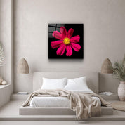 ・"Red flower"・Glass Wall Art - ArtDesigna Glass Printing Wall Art