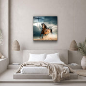 Running with the Herd | Glass Wall Art - Artdesigna