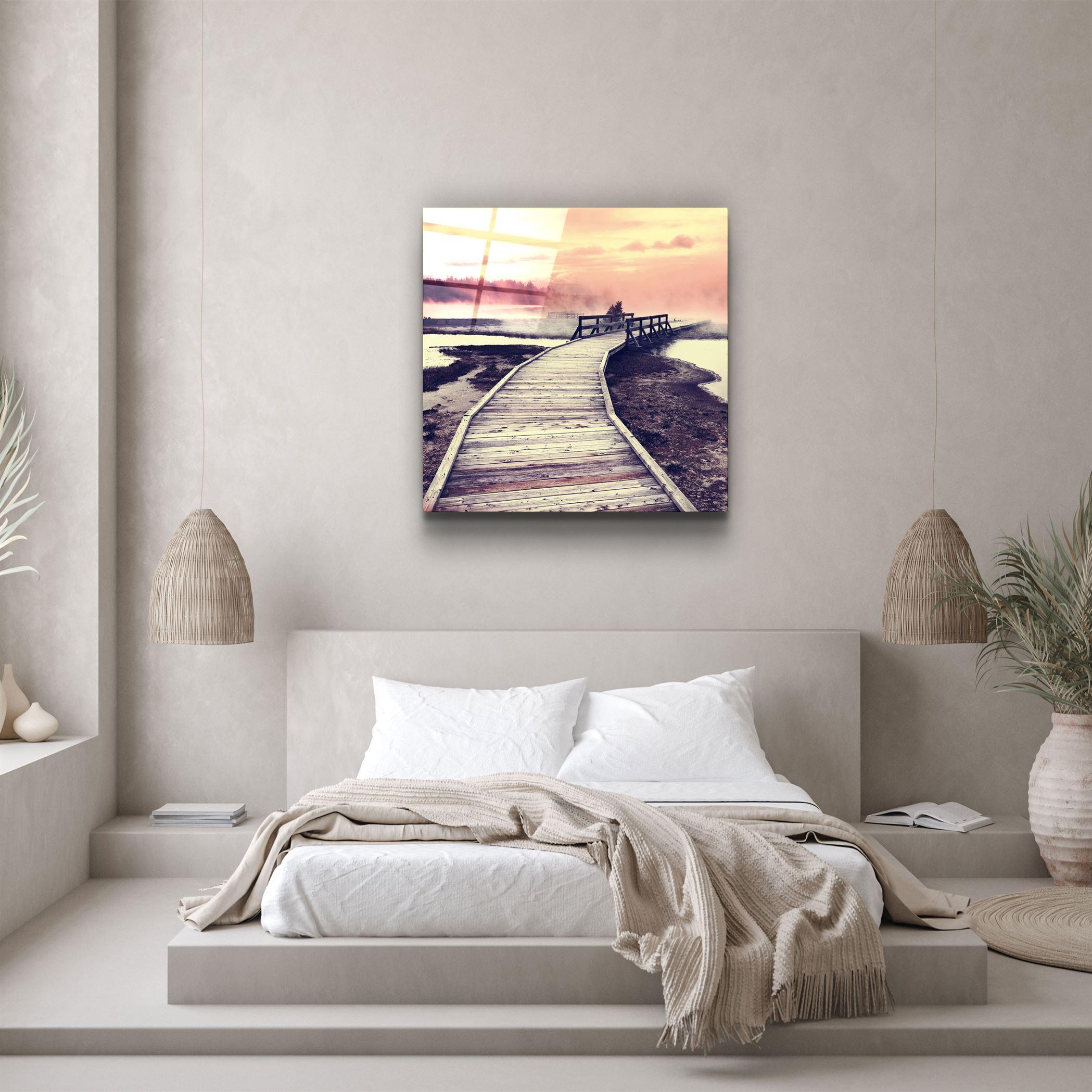 ・"Sunset Landscape"・Glass Wall Art - ArtDesigna Glass Printing Wall Art