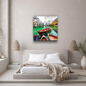 ・"Lake and Mountain Landscape"・Glass Wall Art - ArtDesigna Glass Printing Wall Art