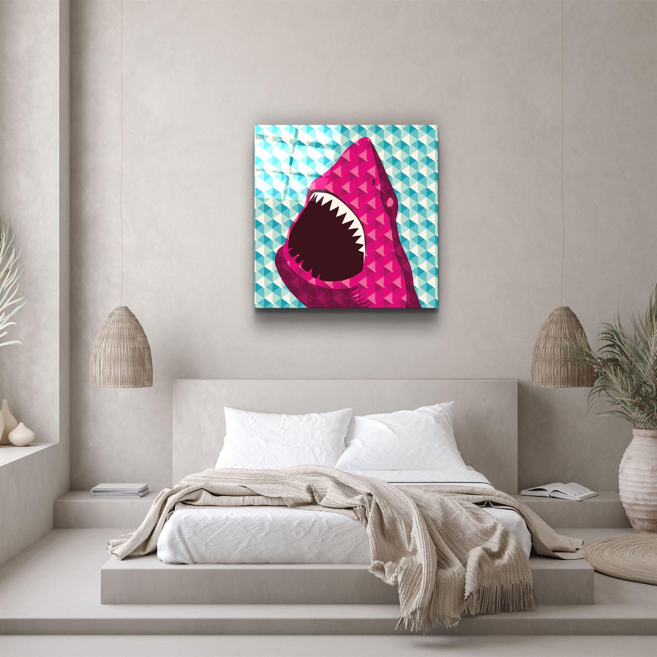 ・"Shark"・Glass Wall Art - ArtDesigna Glass Printing Wall Art