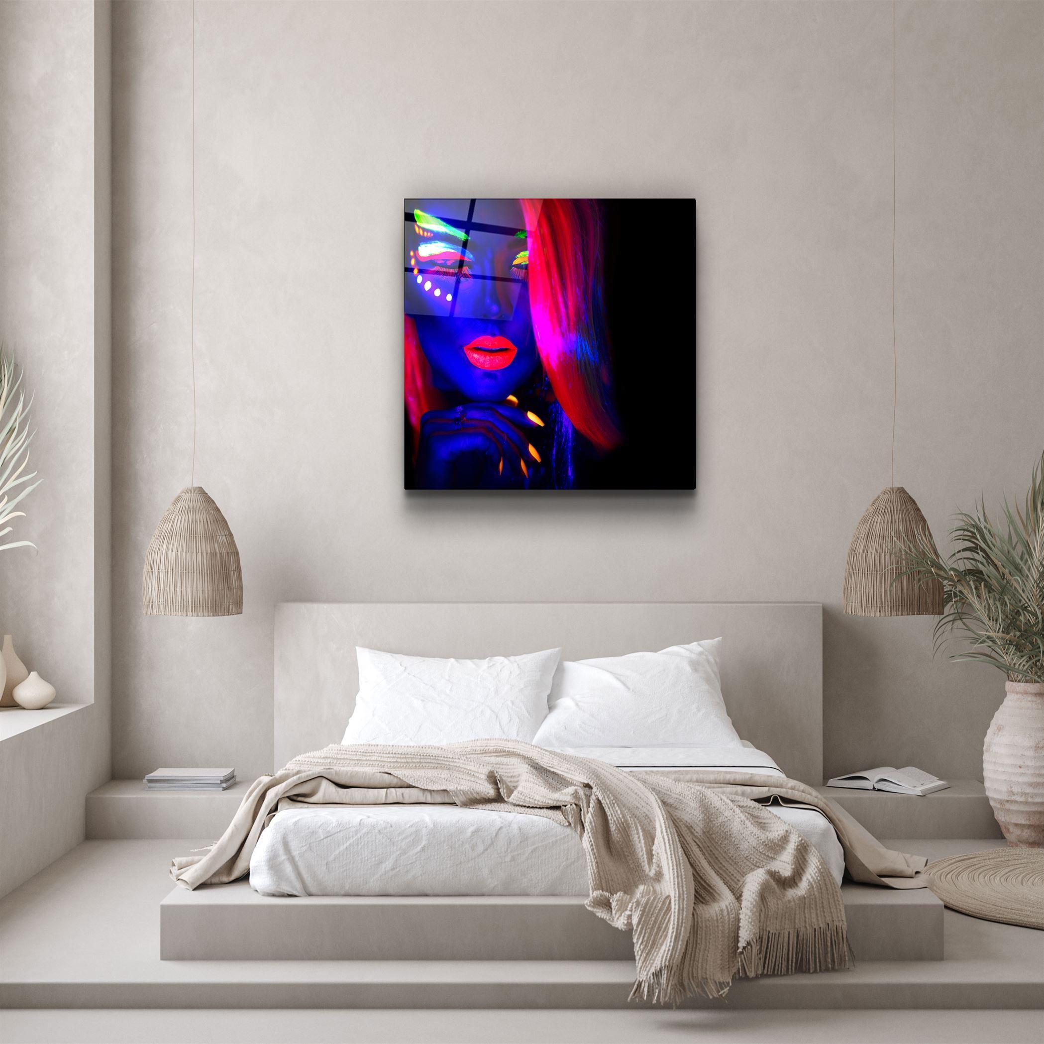 ・"Neon Dancer"・Glass Wall Art - ArtDesigna Glass Printing Wall Art