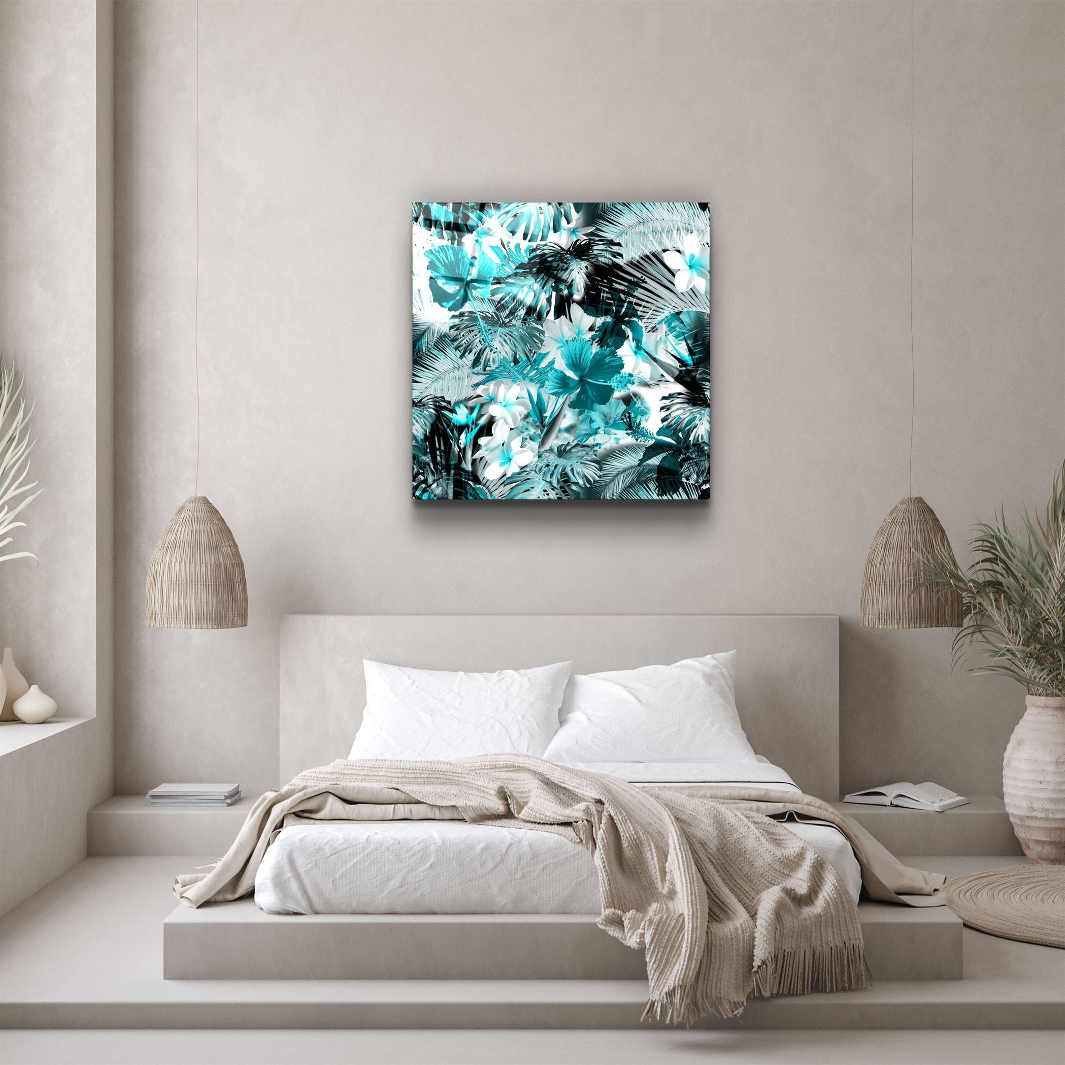 ・"Tropical Leaves"・Glass Wall Art - ArtDesigna Glass Printing Wall Art