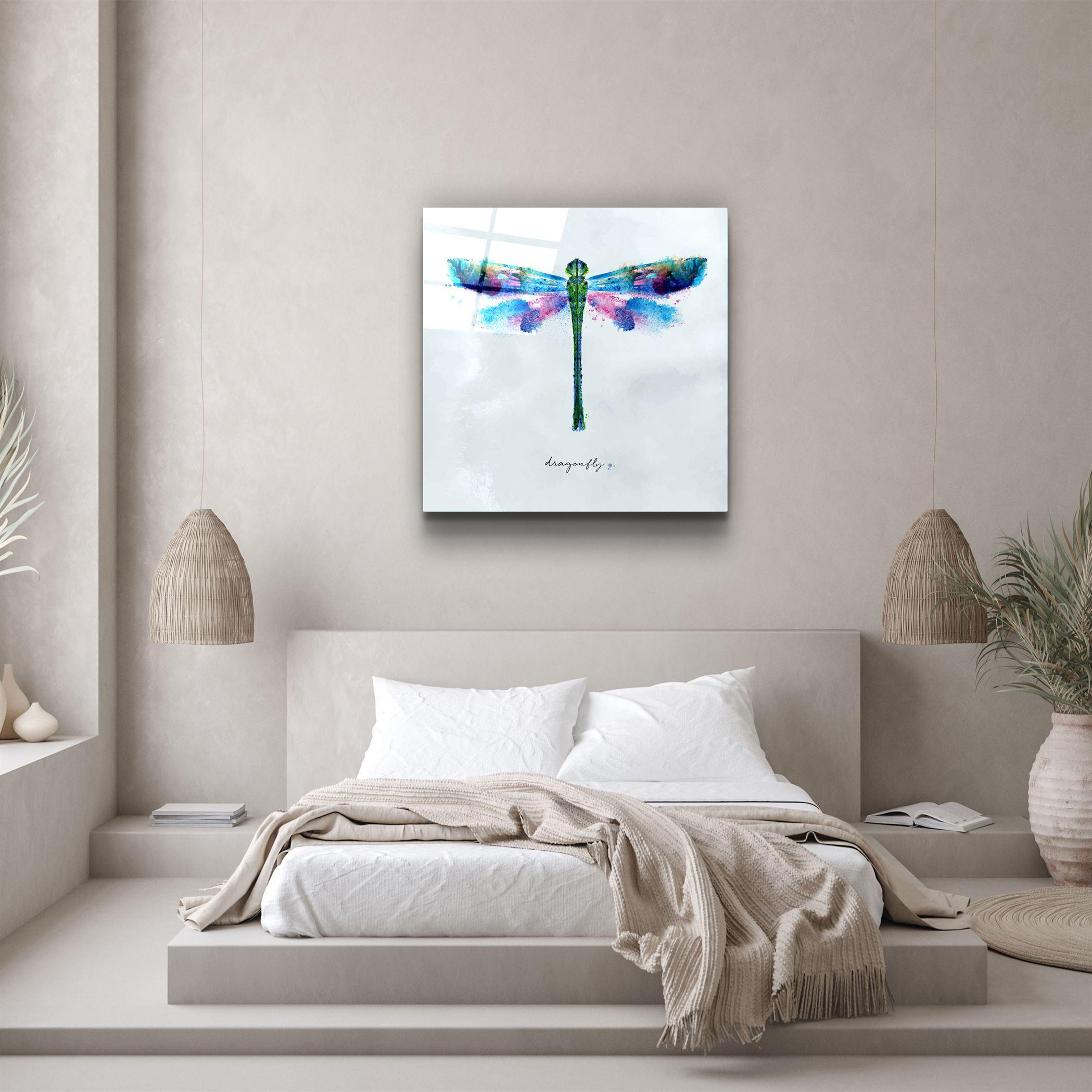・"Dragonfly"・Glass Wall Art - ArtDesigna Glass Printing Wall Art