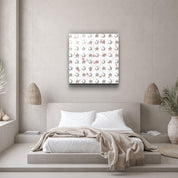 ."Moon Drops White". Glass Wall Art - ArtDesigna Glass Printing Wall Art