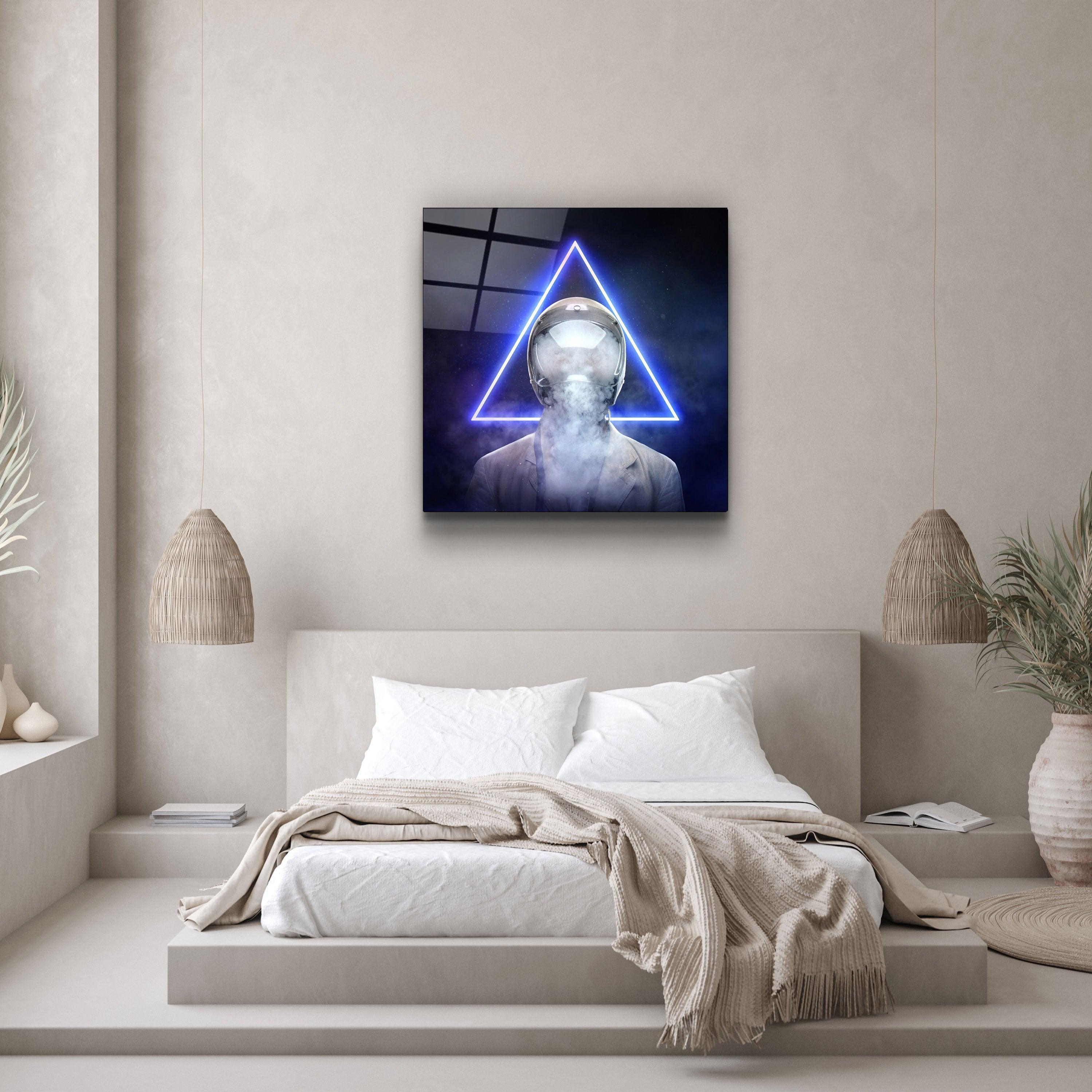 ・"Smoky Face"・Glass Wall Art - ArtDesigna Glass Printing Wall Art