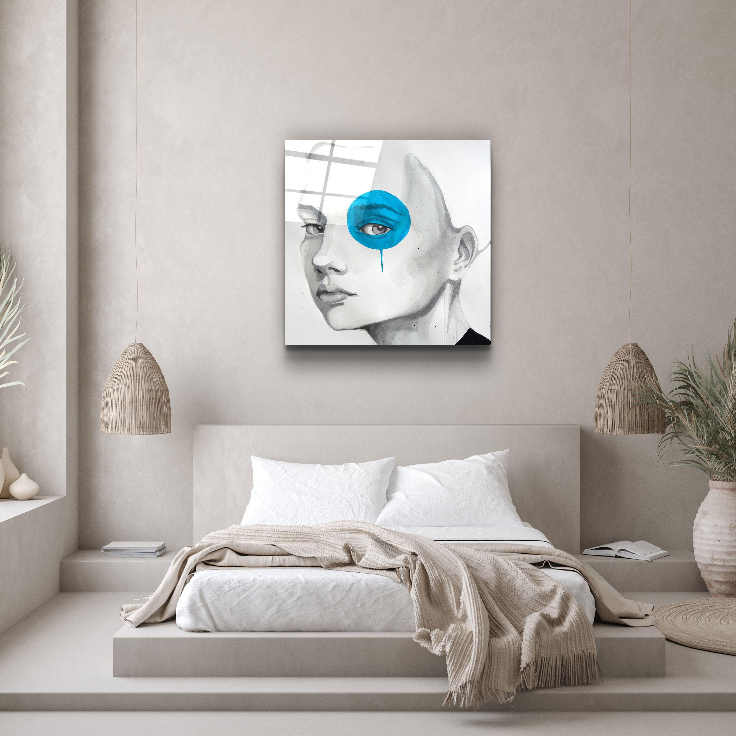 ・"Blue Eye"・Glass Wall Art - ArtDesigna Glass Printing Wall Art