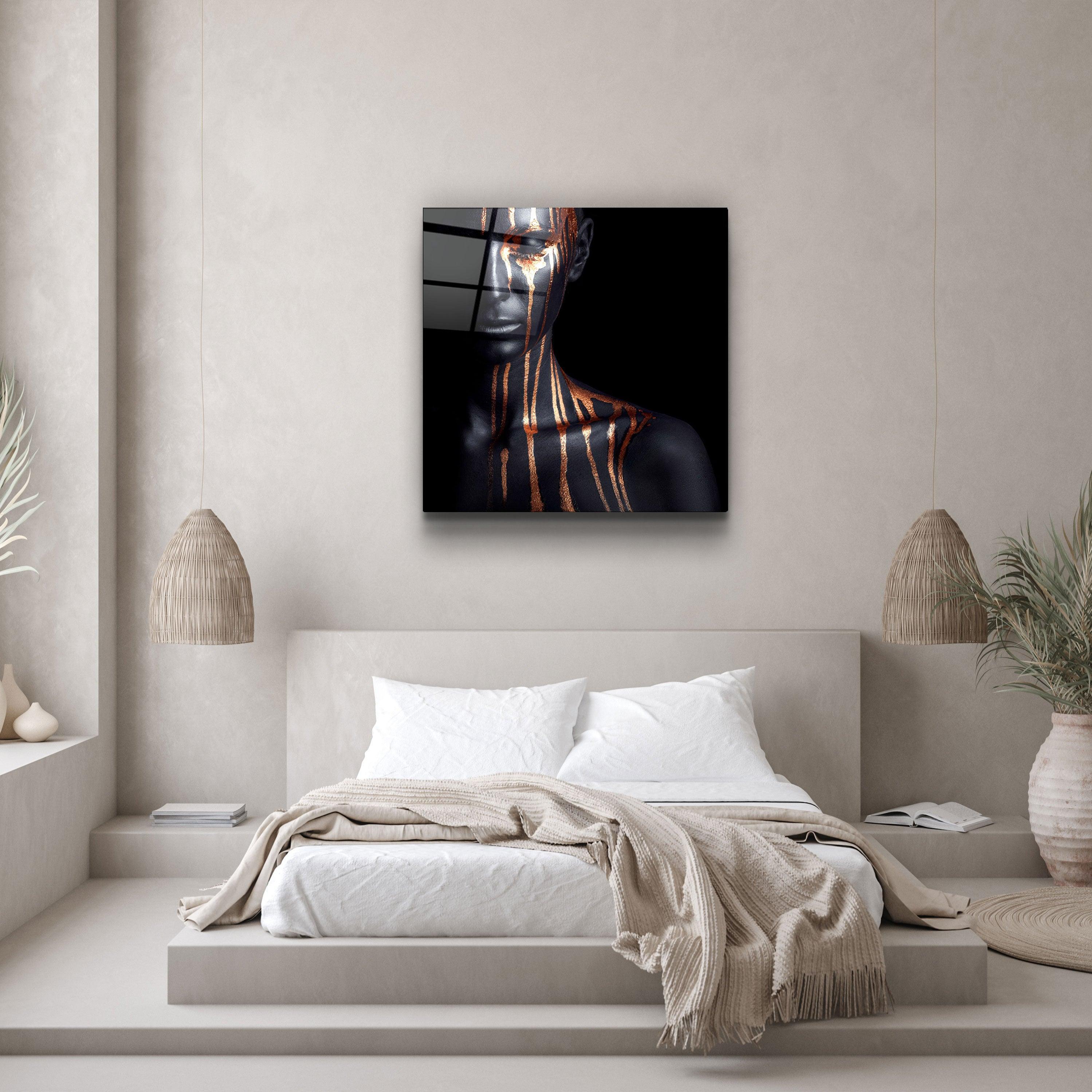 ・"Abstract Makeup Artist"・Glass Wall Art - ArtDesigna Glass Printing Wall Art