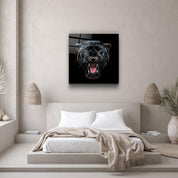 ・"Wild Panther"・Glass Wall Art - ArtDesigna Glass Printing Wall Art