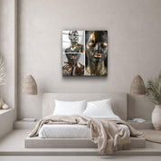 ・"Abstract Makeup Artist - Hush V2"・Glass Wall Art - ArtDesigna Glass Printing Wall Art