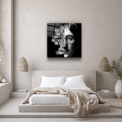 ・"John Lennon"・Designers Collection Glass Wall Art - ArtDesigna Glass Printing Wall Art