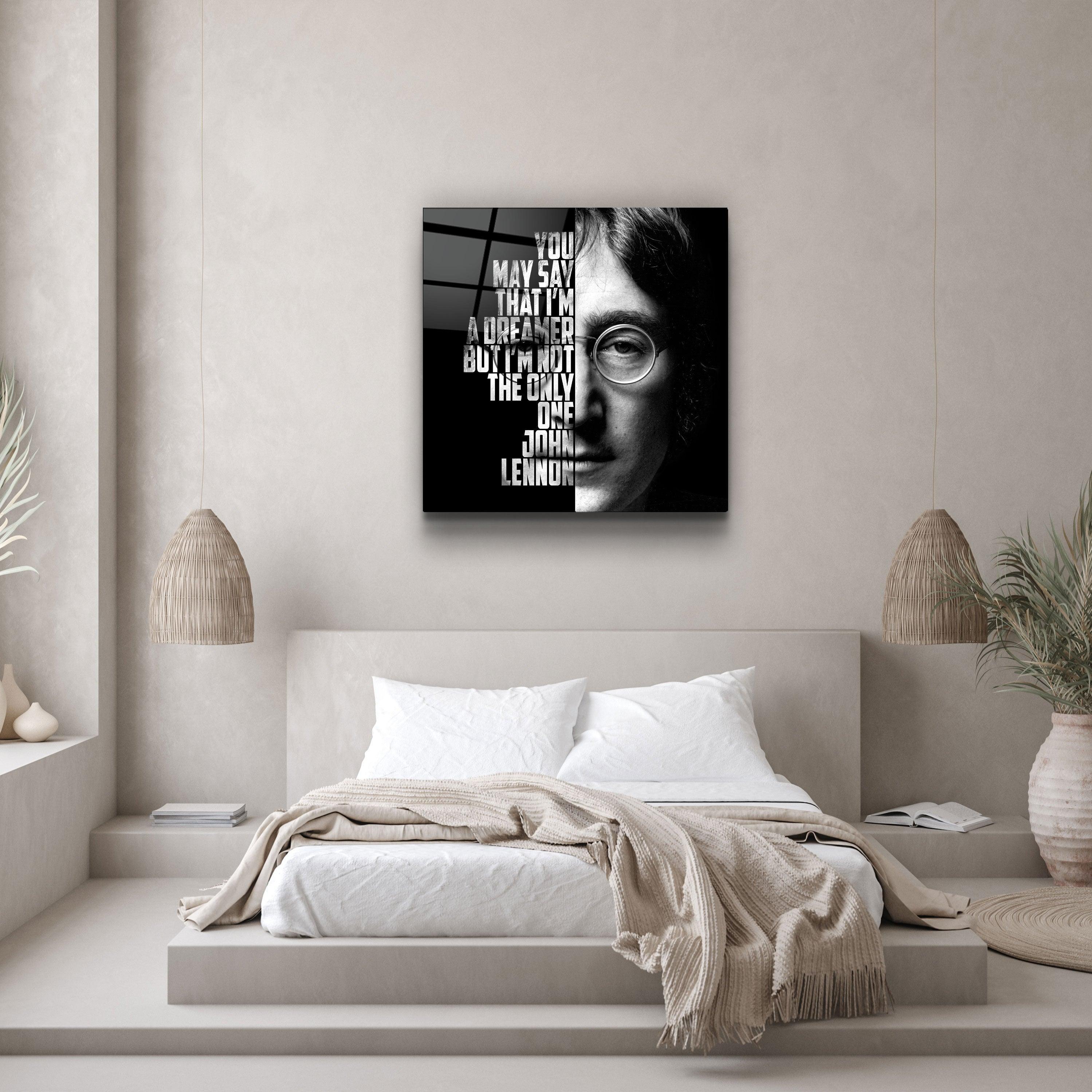・"John Lennon"・Designers Collection Glass Wall Art - ArtDesigna Glass Printing Wall Art