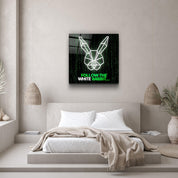 ・"Follow the Rabbit"・Glass Wall Art - ArtDesigna Glass Printing Wall Art