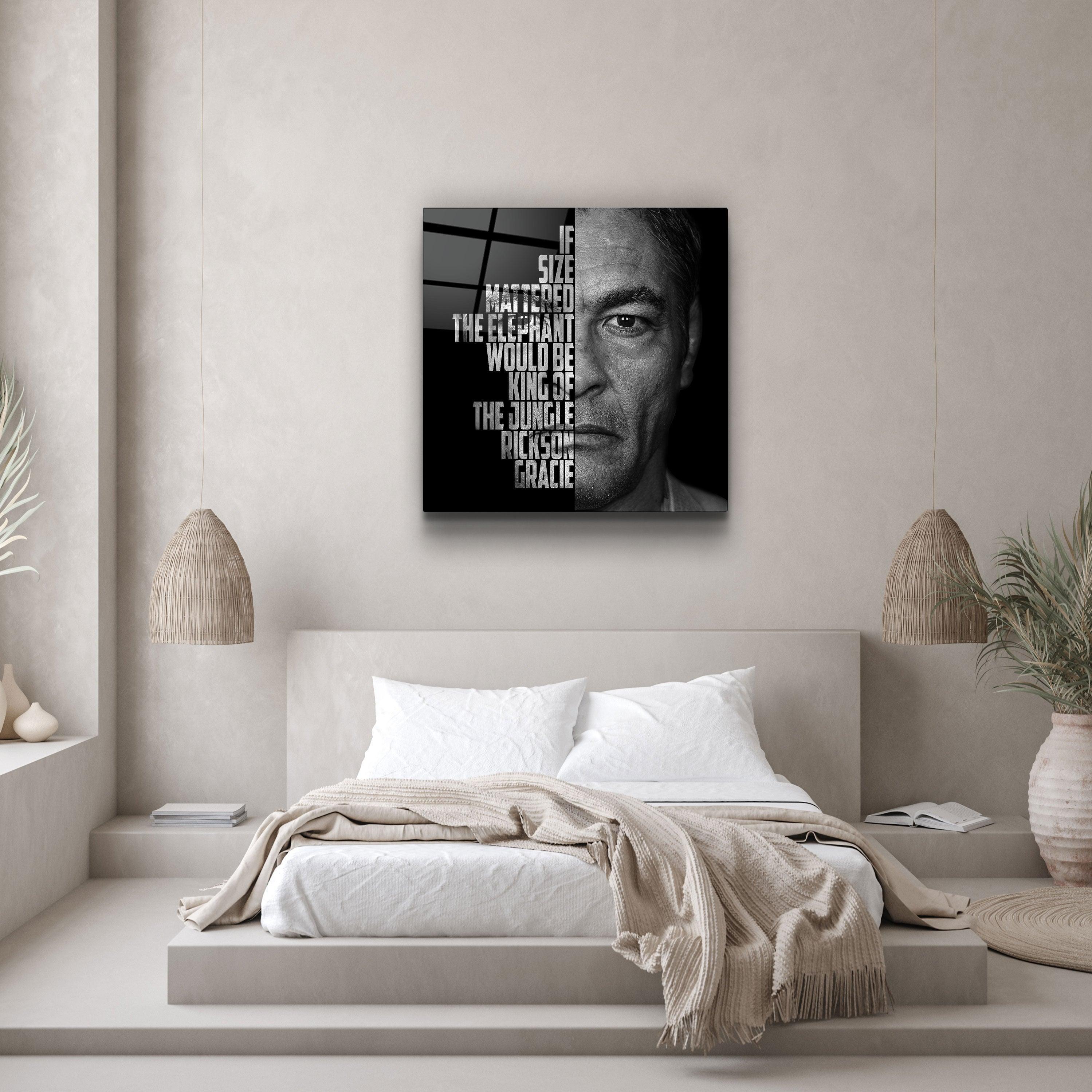 ・"Rickson Gracie"・Designers Collection Glass Wall Art - ArtDesigna Glass Printing Wall Art