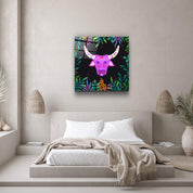 ・"Animal Republic-Wild Cattle"・Designers Collection Glass Wall Art - ArtDesigna Glass Printing Wall Art