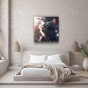 ."Thinker". Secret World Collection Glass Wall Art - ArtDesigna Glass Printing Wall Art