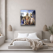 ."Leonardo da Vinci's Baptism of Christ (1470-1480)". Glass Wall Art - ArtDesigna Glass Printing Wall Art