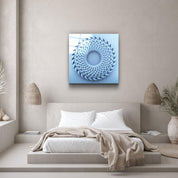 ."Abstract Circular Knitting". Designer's Collection Glass Wall Art - ArtDesigna Glass Printing Wall Art