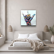 ."Hang Loose". Designer's Collection Glass Wall Art - ArtDesigna Glass Printing Wall Art