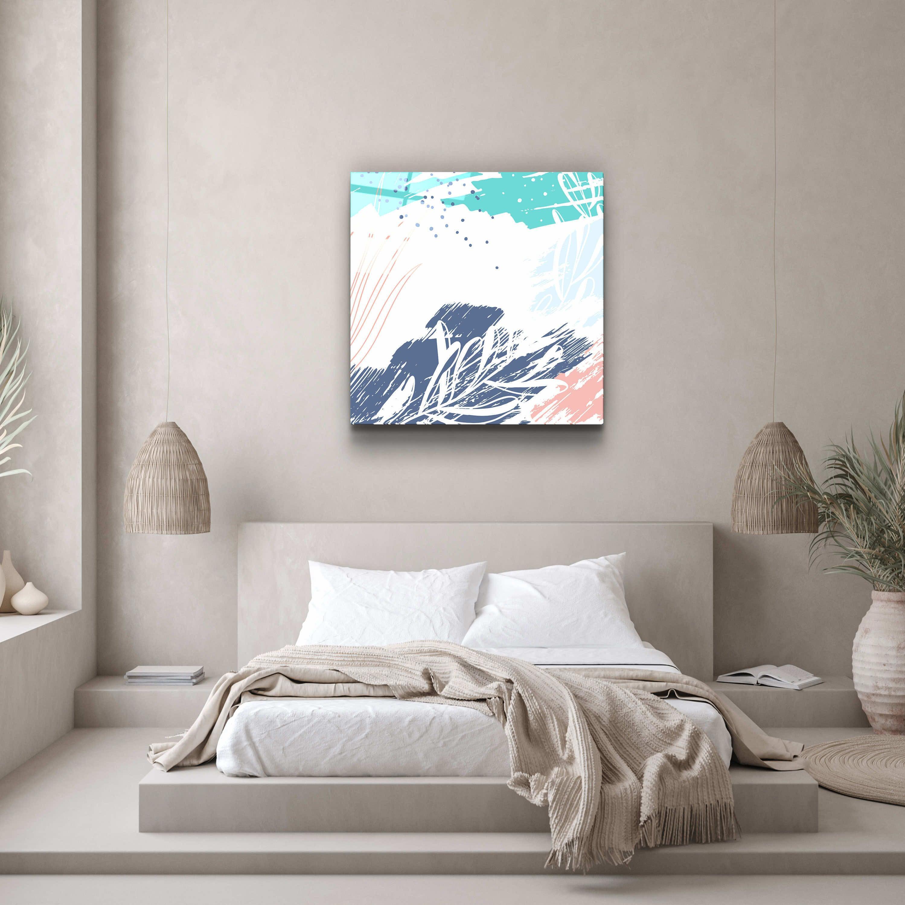 ."Pastel Patterns V2". Designer's Collection Glass Wall Art - ArtDesigna Glass Printing Wall Art