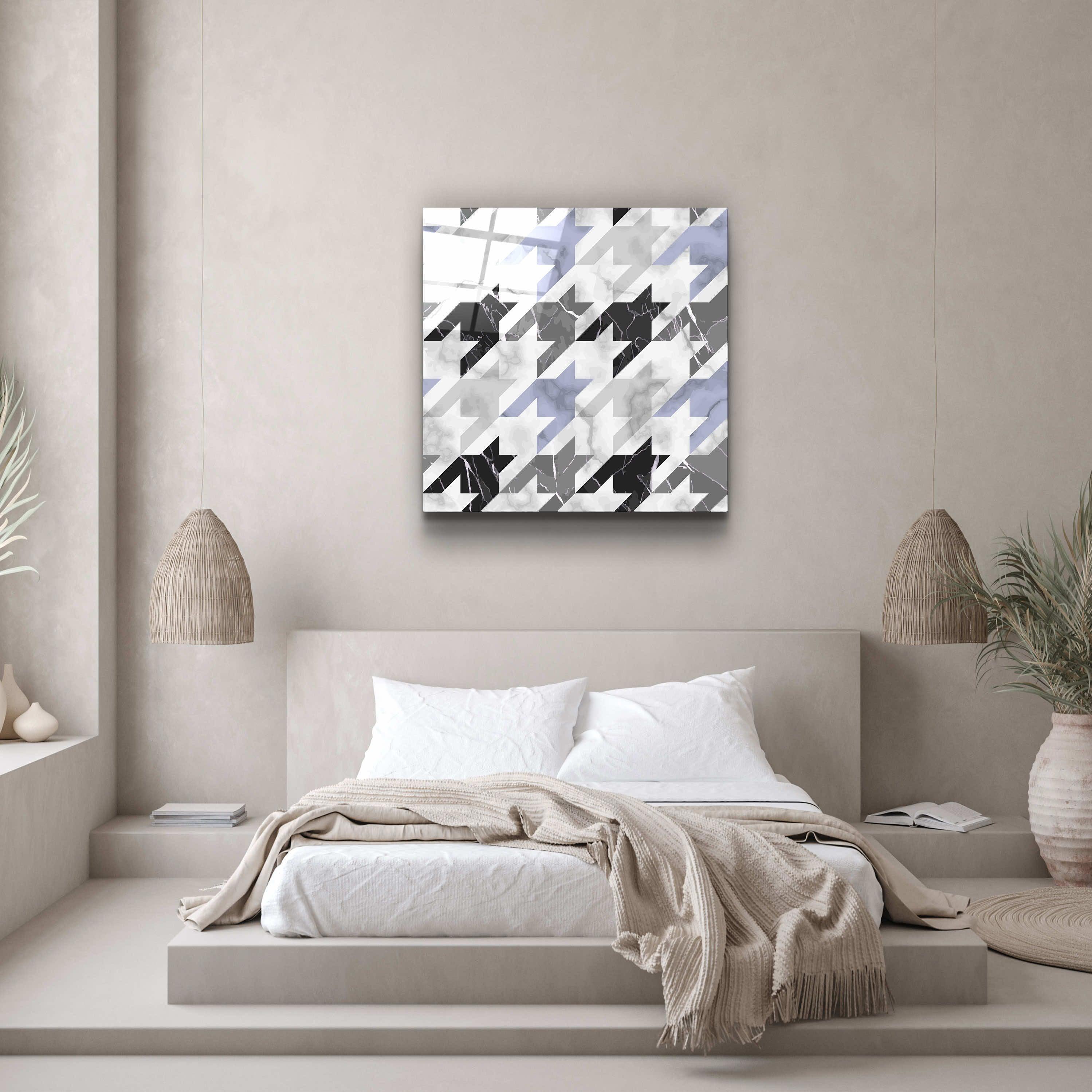 ."Bat Marble V3". Designer's Collection Glass Wall Art - ArtDesigna Glass Printing Wall Art