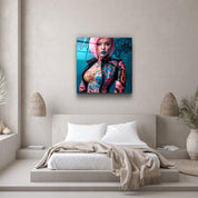 ."Tattooed v7". Designer's Collection Glass Wall Art - ArtDesigna Glass Printing Wall Art
