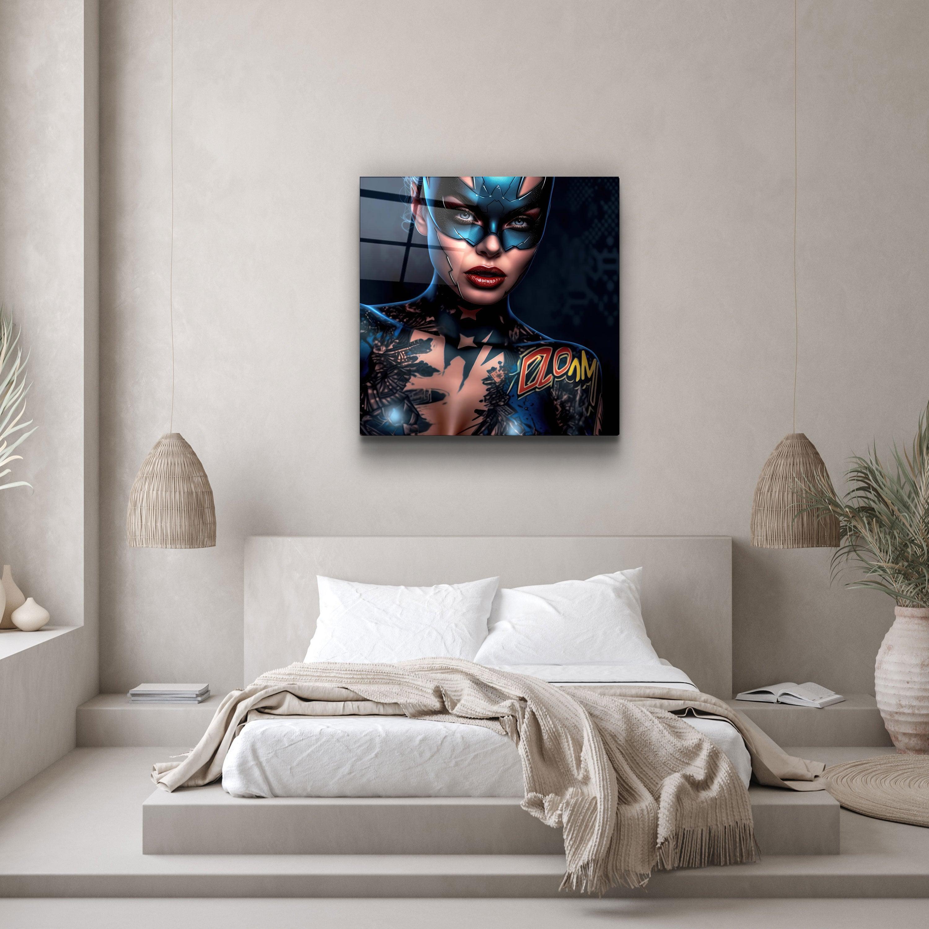 ."Tattooed v5". Designer's Collection Glass Wall Art - ArtDesigna Glass Printing Wall Art