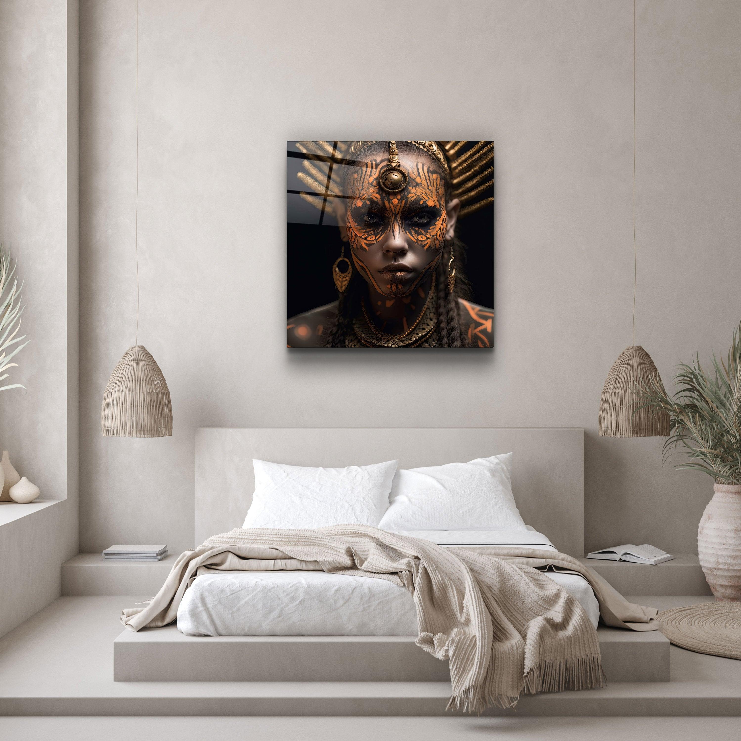 ."Woman Warriors 2". Secret World Collection Glass Wall Art - ArtDesigna Glass Printing Wall Art